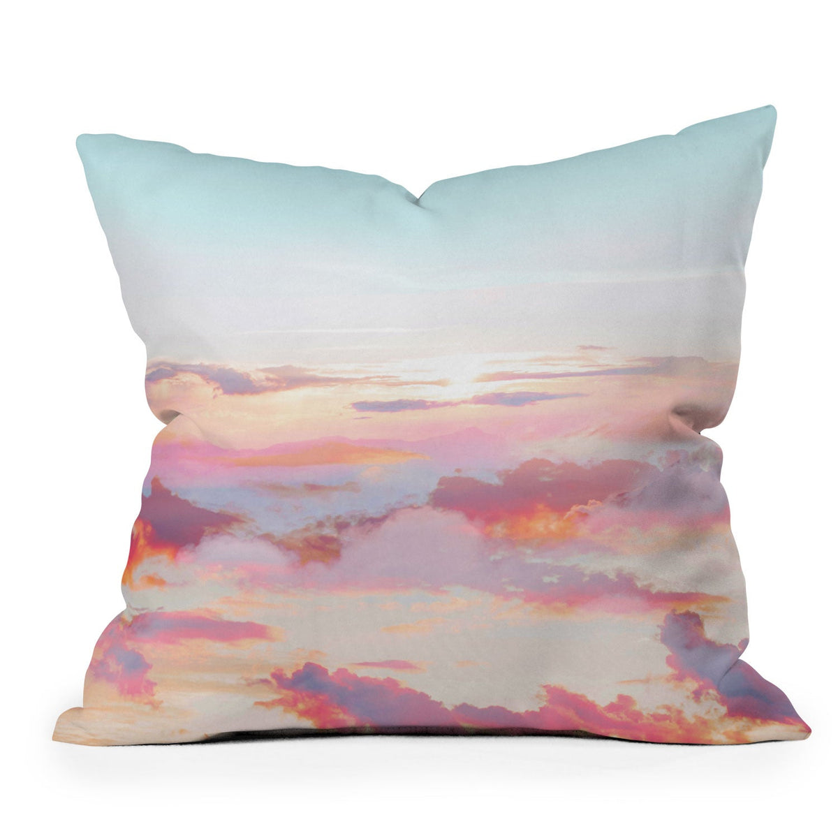 83 Oranges Blush Clouds Throw Pillow
