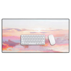 83 Oranges Blush Clouds Desk Mat