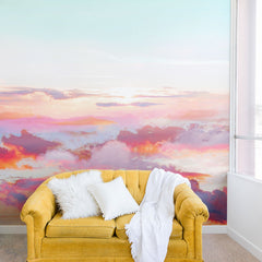83 Oranges Blush Clouds Wall Mural