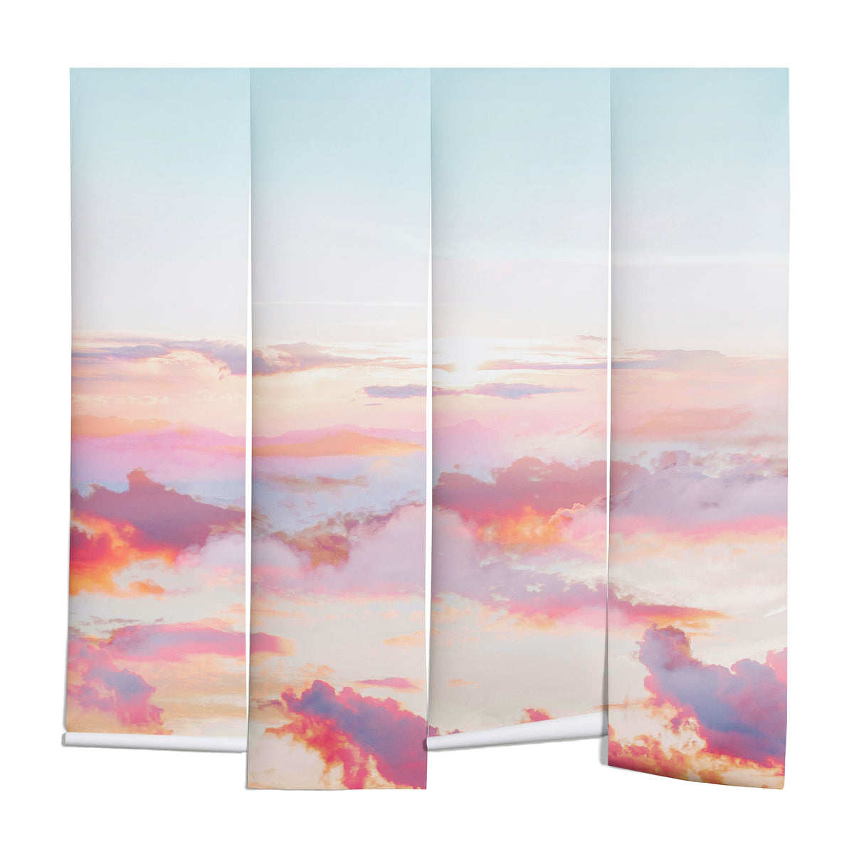 83 Oranges Blush Clouds Wall Mural