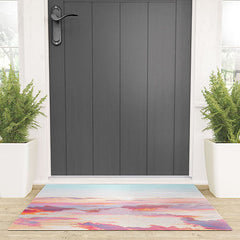 83 Oranges Blush Clouds Welcome Mat