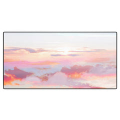 83 Oranges Blush Clouds Desk Mat