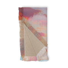 83 Oranges Blush Clouds Throw Blanket