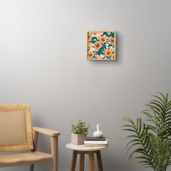83 Oranges Blush Sunflowers Framed Wall Art