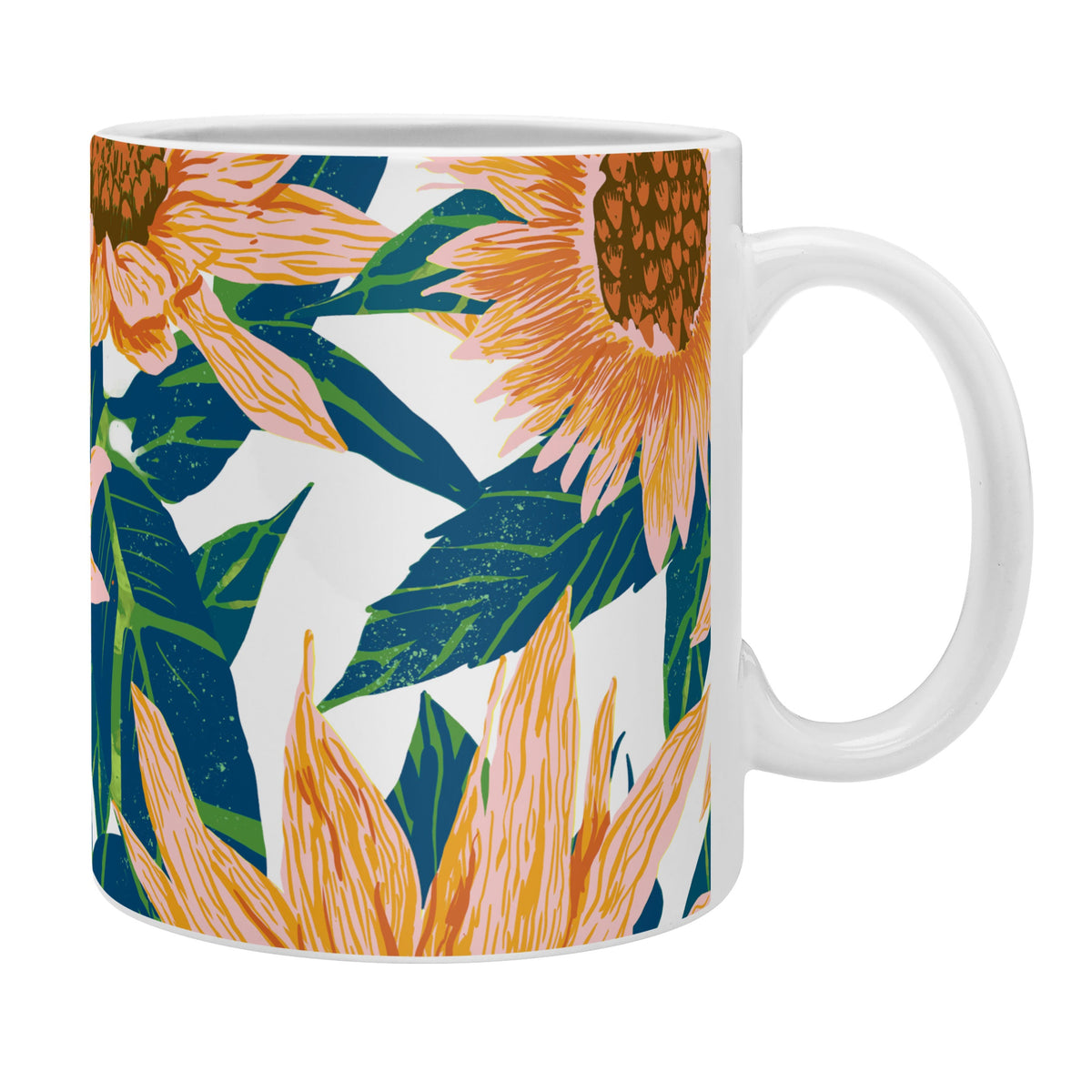 83 Oranges Blush Sunflowers Coffee Mug