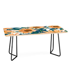 83 Oranges Blush Sunflowers Coffee Table