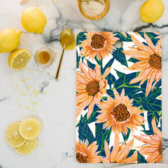 83 Oranges Blush Sunflowers Cutting Board Rectangle