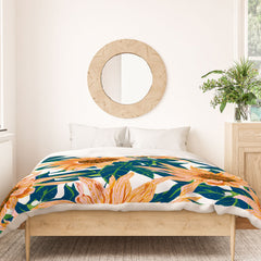 83 Oranges Blush Sunflowers Duvet Cover