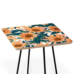 83 Oranges Blush Sunflowers Side Table