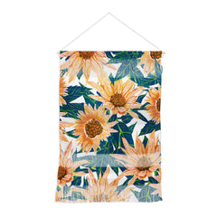 83 Oranges Blush Sunflowers Wall Hanging Portrait