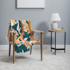 83 Oranges Blush Sunflowers Throw Blanket