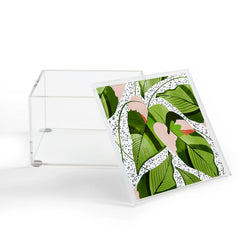 83 Oranges Blushing Leaves Acrylic Box