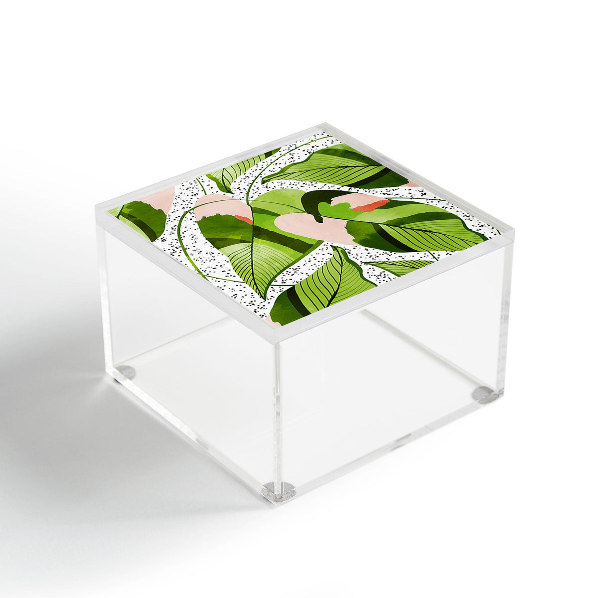 83 Oranges Blushing Leaves Acrylic Box