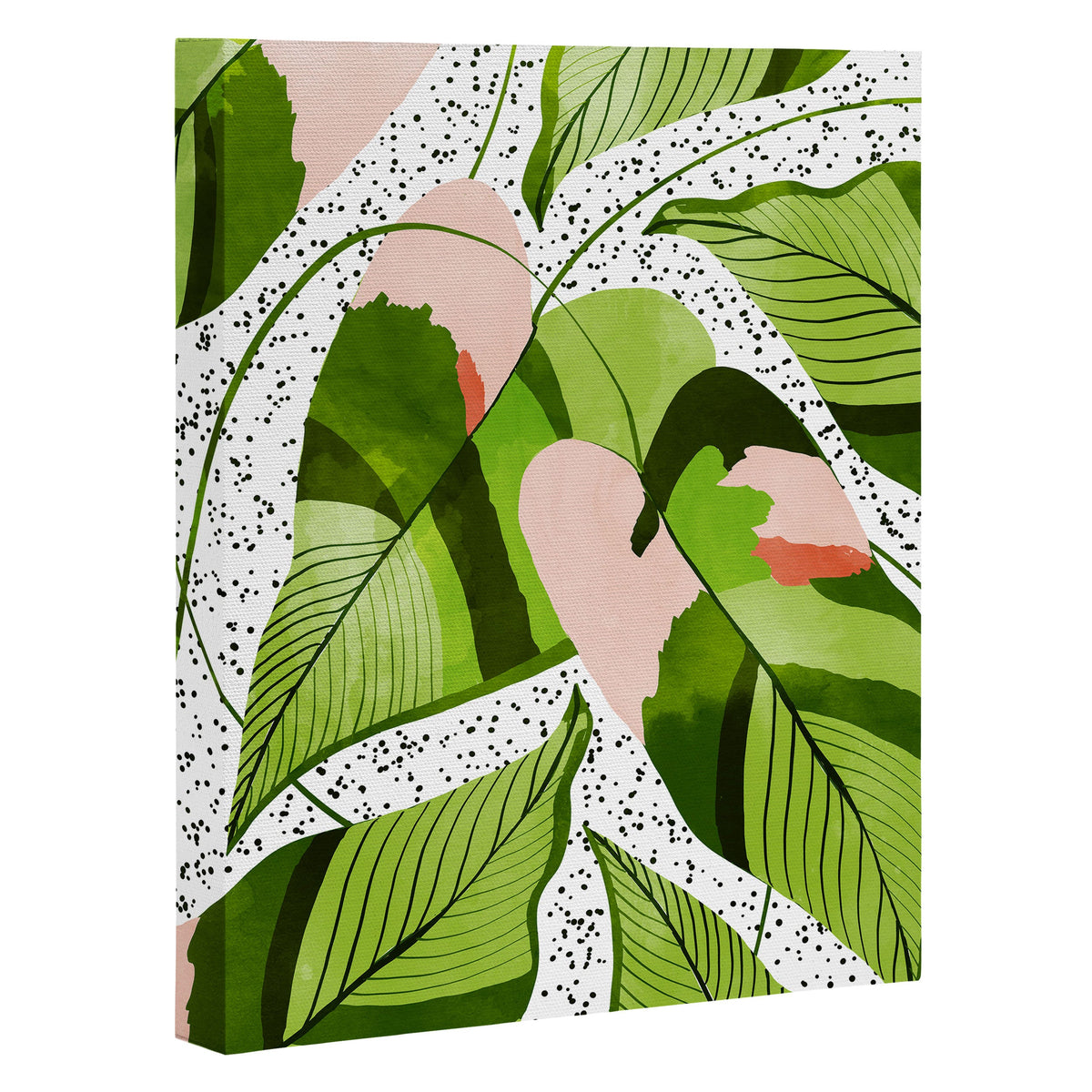 83 Oranges Blushing Leaves Art Canvas