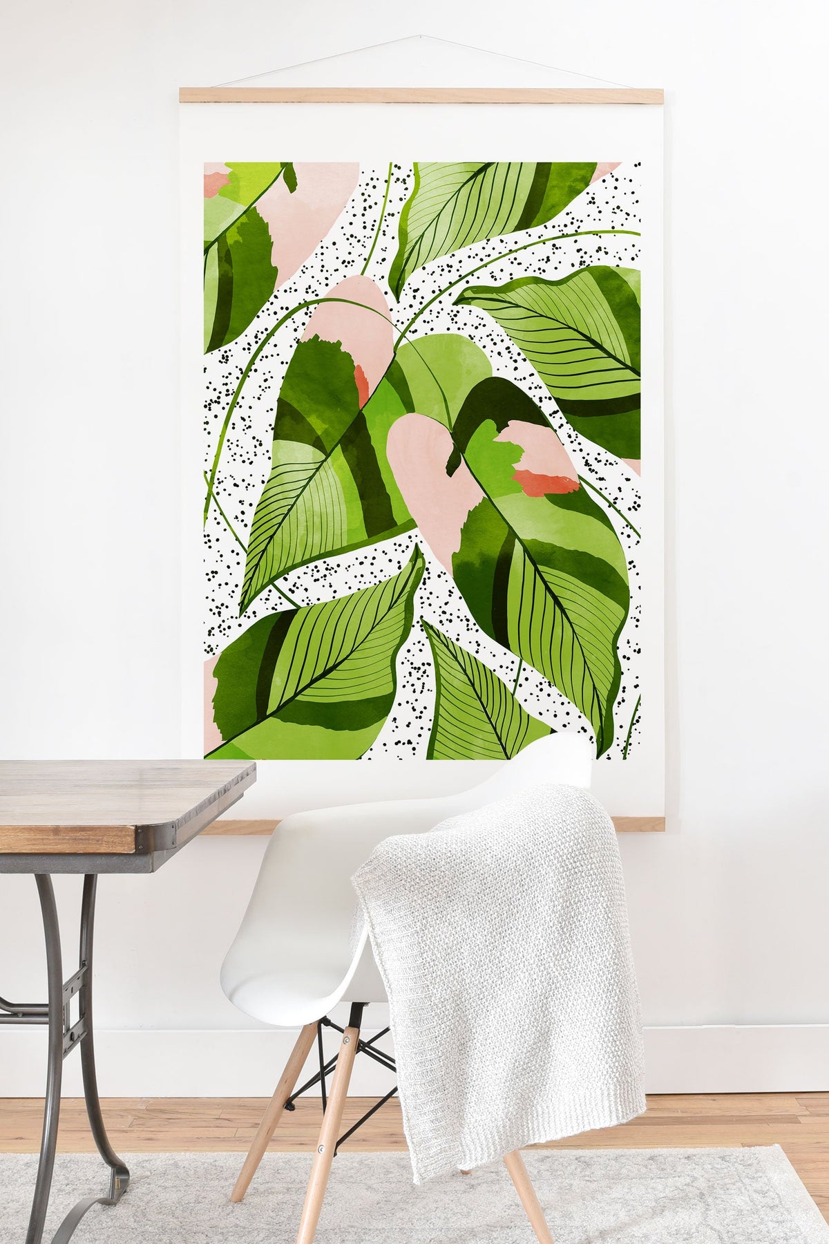 83 Oranges Blushing Leaves Art Print And Hanger