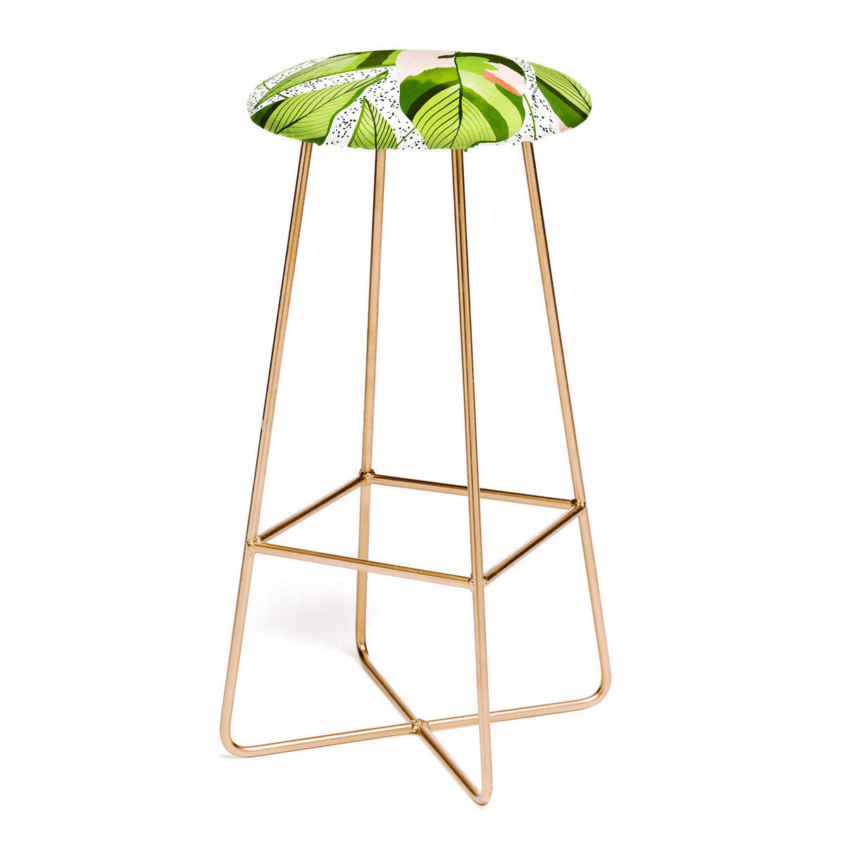 83 Oranges Blushing Leaves Bar Stool