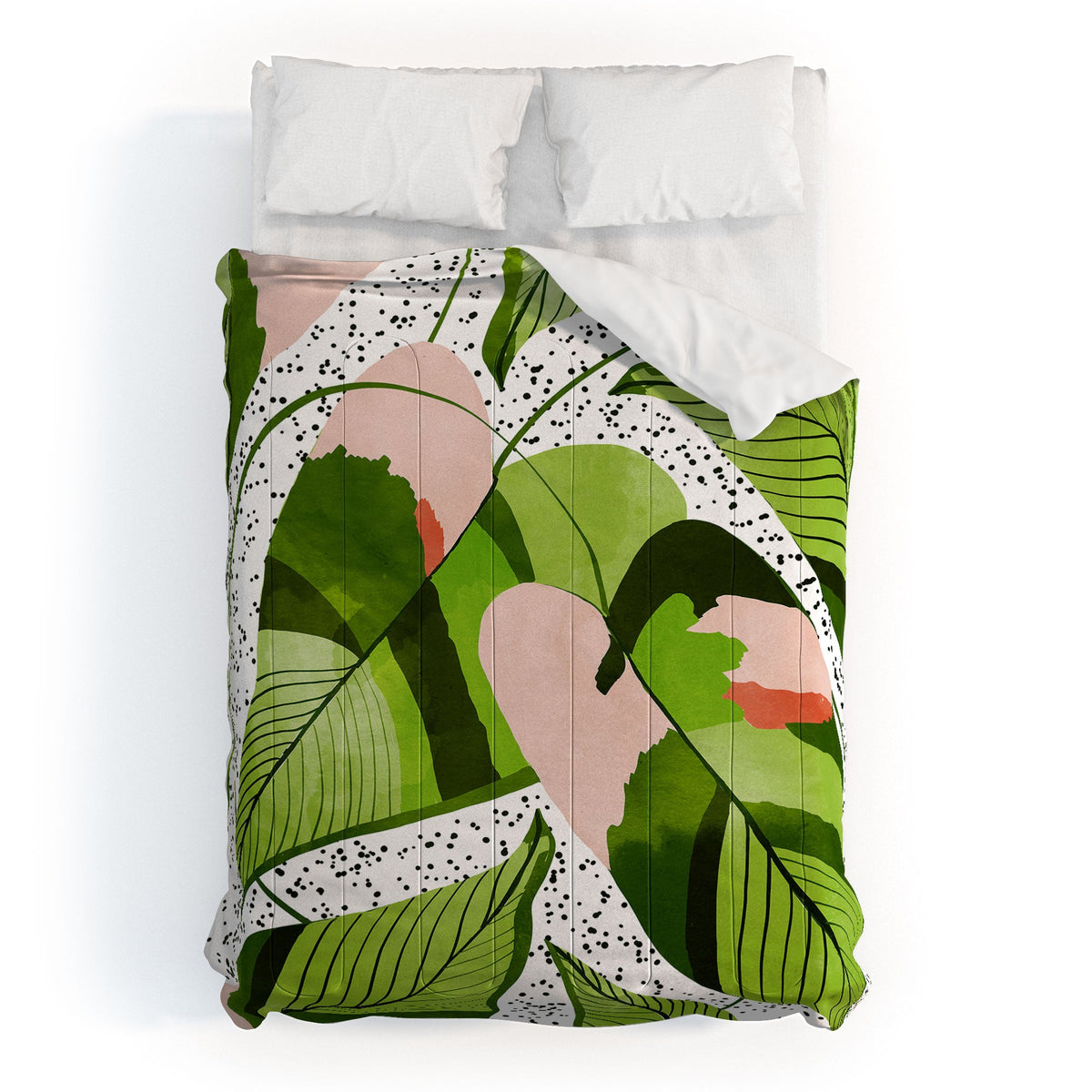 83 Oranges Blushing Leaves Comforter