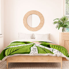 83 Oranges Blushing Leaves Duvet Cover