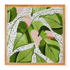 83 Oranges Blushing Leaves Framed Wall Art
