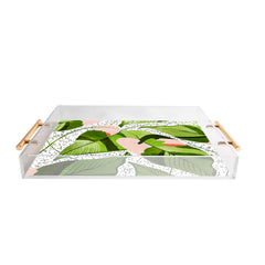 83 Oranges Blushing Leaves Acrylic Tray