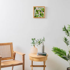 83 Oranges Blushing Leaves Framed Wall Art