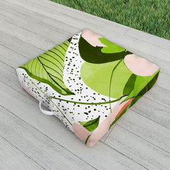 83 Oranges Blushing Leaves Outdoor Floor Cushion