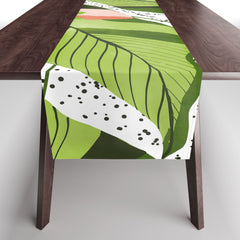 83 Oranges Blushing Leaves Table Runner