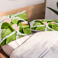 83 Oranges Blushing Leaves Pillow Shams