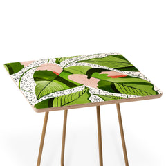 83 Oranges Blushing Leaves Side Table