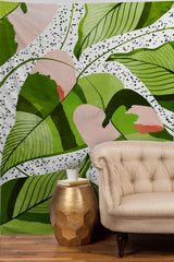 83 Oranges Blushing Leaves Tapestry
