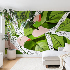 83 Oranges Blushing Leaves Wall Mural
