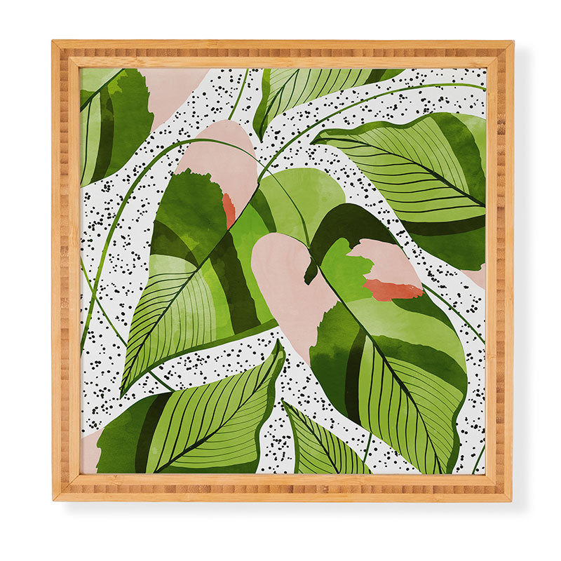 83 Oranges Blushing Leaves Framed Wall Art