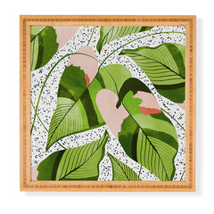 83 Oranges Blushing Leaves Framed Wall Art