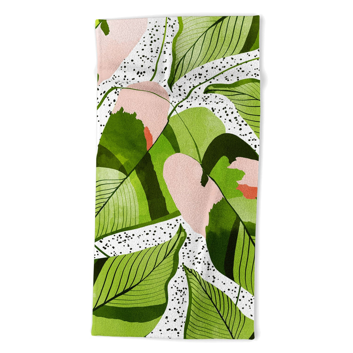 83 Oranges Blushing Leaves Beach Towel
