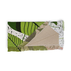83 Oranges Blushing Leaves Throw Blanket