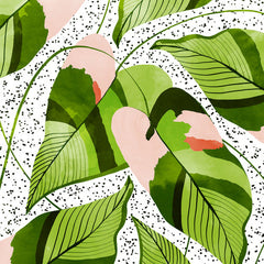 83 Oranges Blushing Leaves Shower Curtain