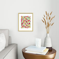 83 Oranges Bon heur Metal Framed Art Print
