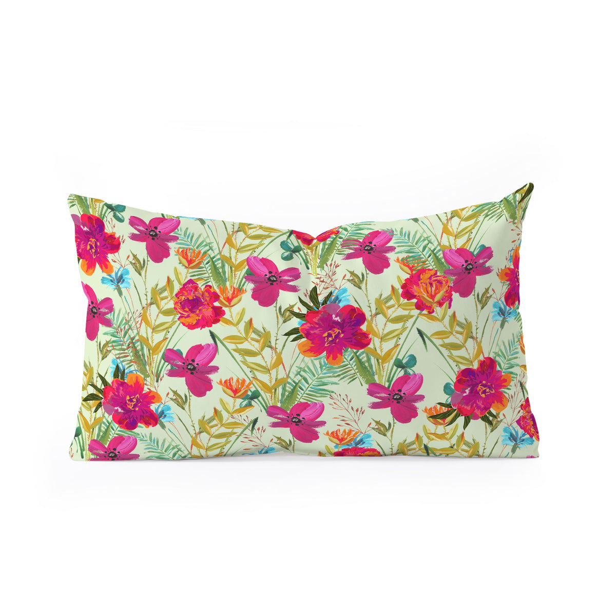 83 Oranges Bon heur Oblong Throw Pillow