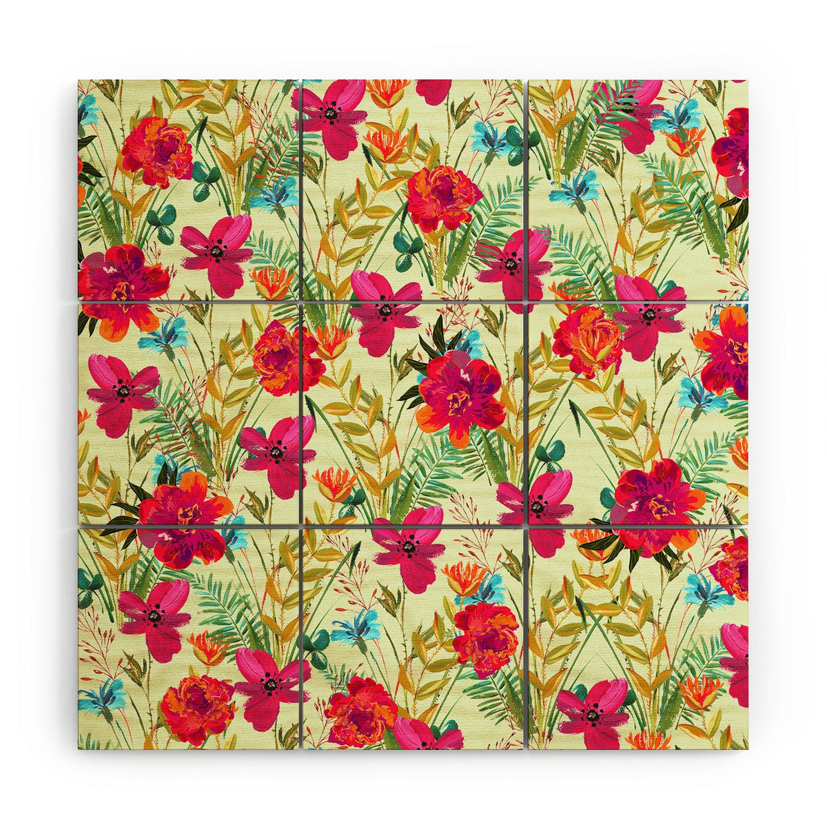 83 Oranges Bon heur Wood Wall Mural