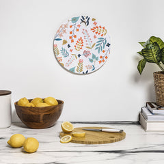 83 Oranges Botanical Harmony Cutting Board Round
