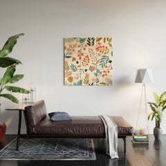 83 Oranges Botanical Harmony Wood Wall Mural
