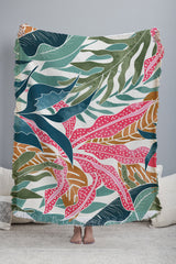 83 Oranges Botanicalia Throw Blanket