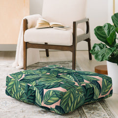 83 Oranges Botany Floor Pillow Square