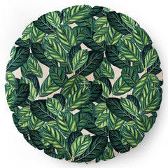 83 Oranges Botany Floor Pillow Round