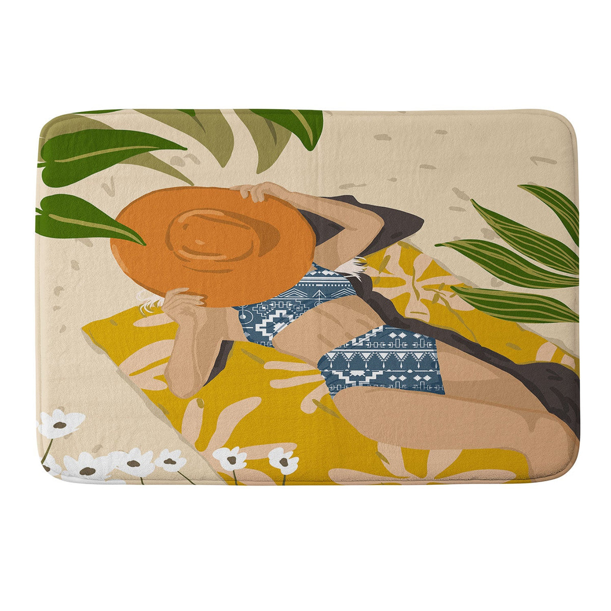 83 Oranges Bring Your Own Sunshine Memory Foam Bath Mat