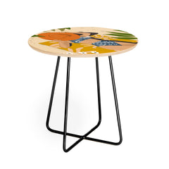 83 Oranges Bring Your Own Sunshine Round Side Table