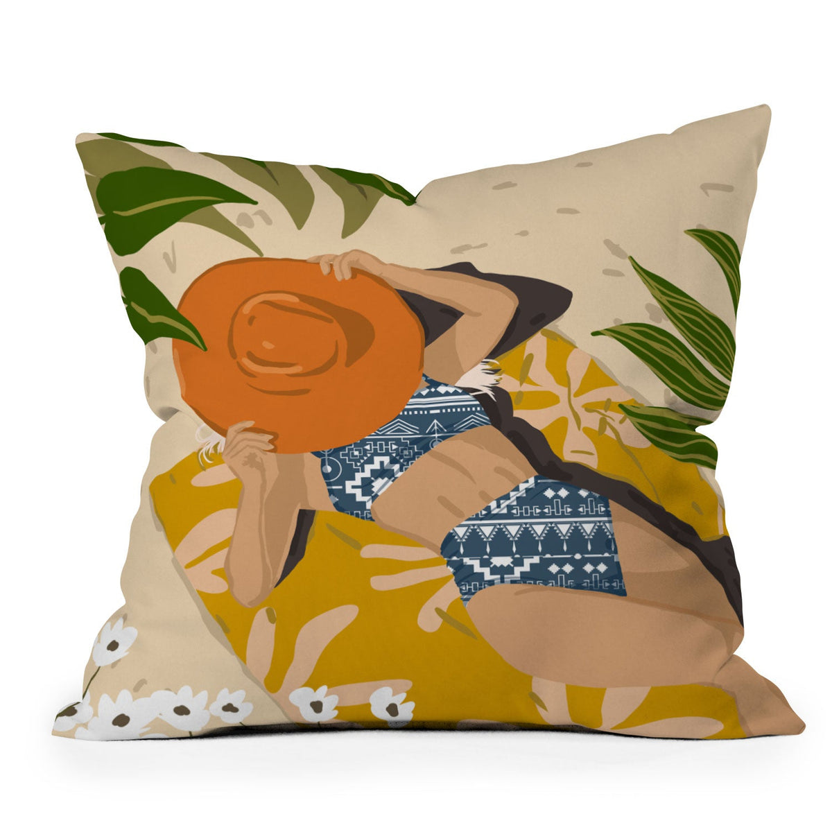 83 Oranges Bring Your Own Sunshine Throw Pillow