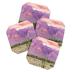 83 Oranges Cactus Sunset Coaster Set