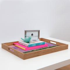83 Oranges Cactus Sunset Rectangular Tray