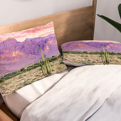 83 Oranges Cactus Sunset Pillow Shams